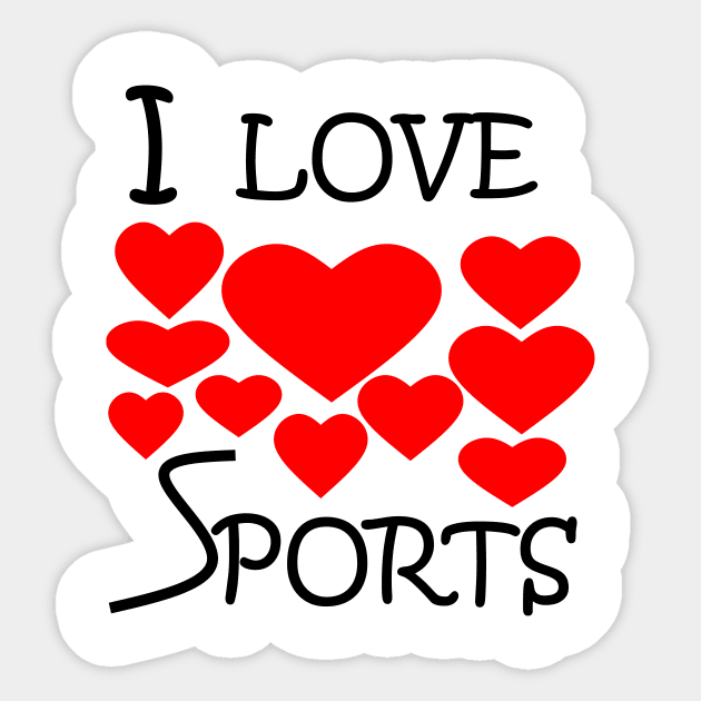 I Love Sports Sticker by simonjgerber